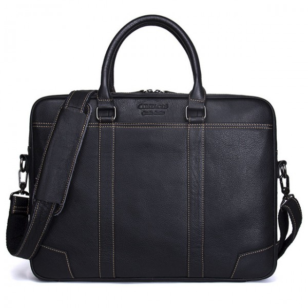 Men New Fashion Genuine Leather Big Casual Handbag Messenger