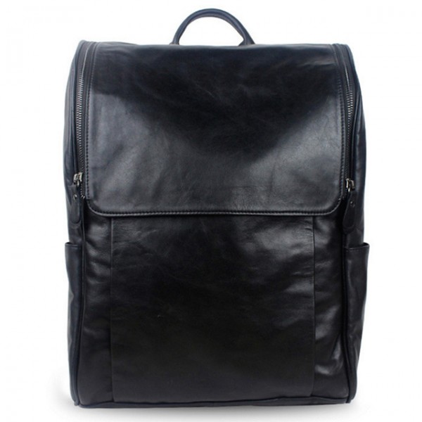 Men Backpacks Genuine Leather casual for laptop ba...