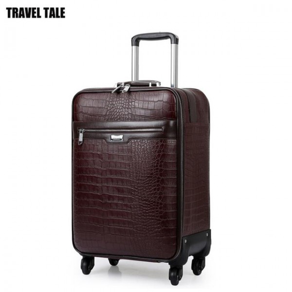 16 - 24 inch men carry on travel trolley bag Business hand luggage on wheel