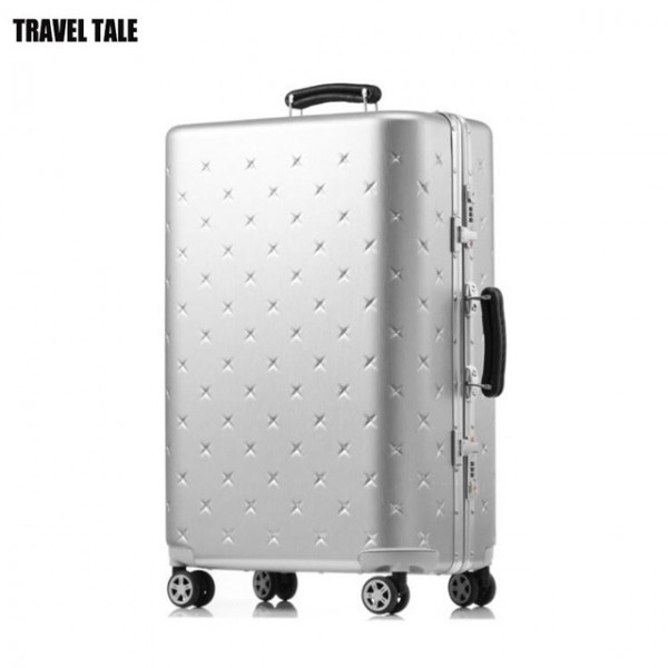 aluminium frame spinner retro travel suitcase trolley travel luggage